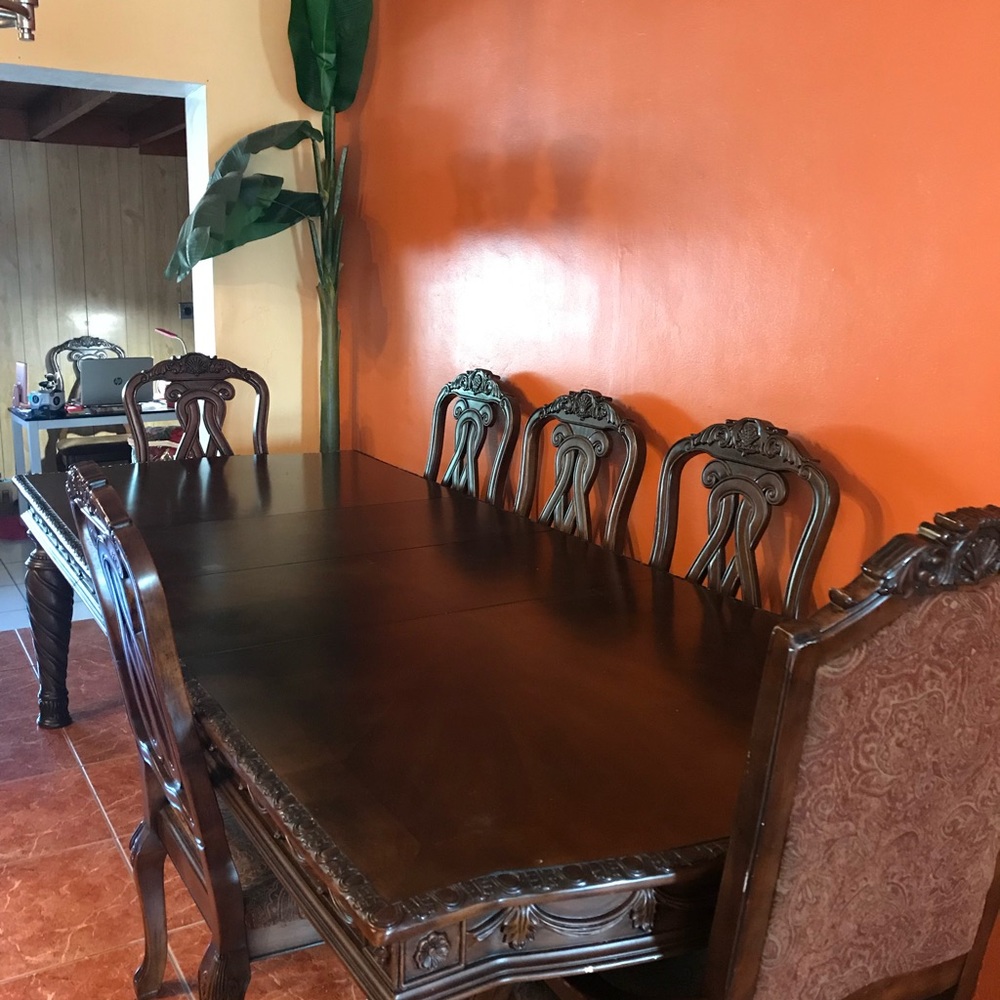 Brown Wood Table - image 3